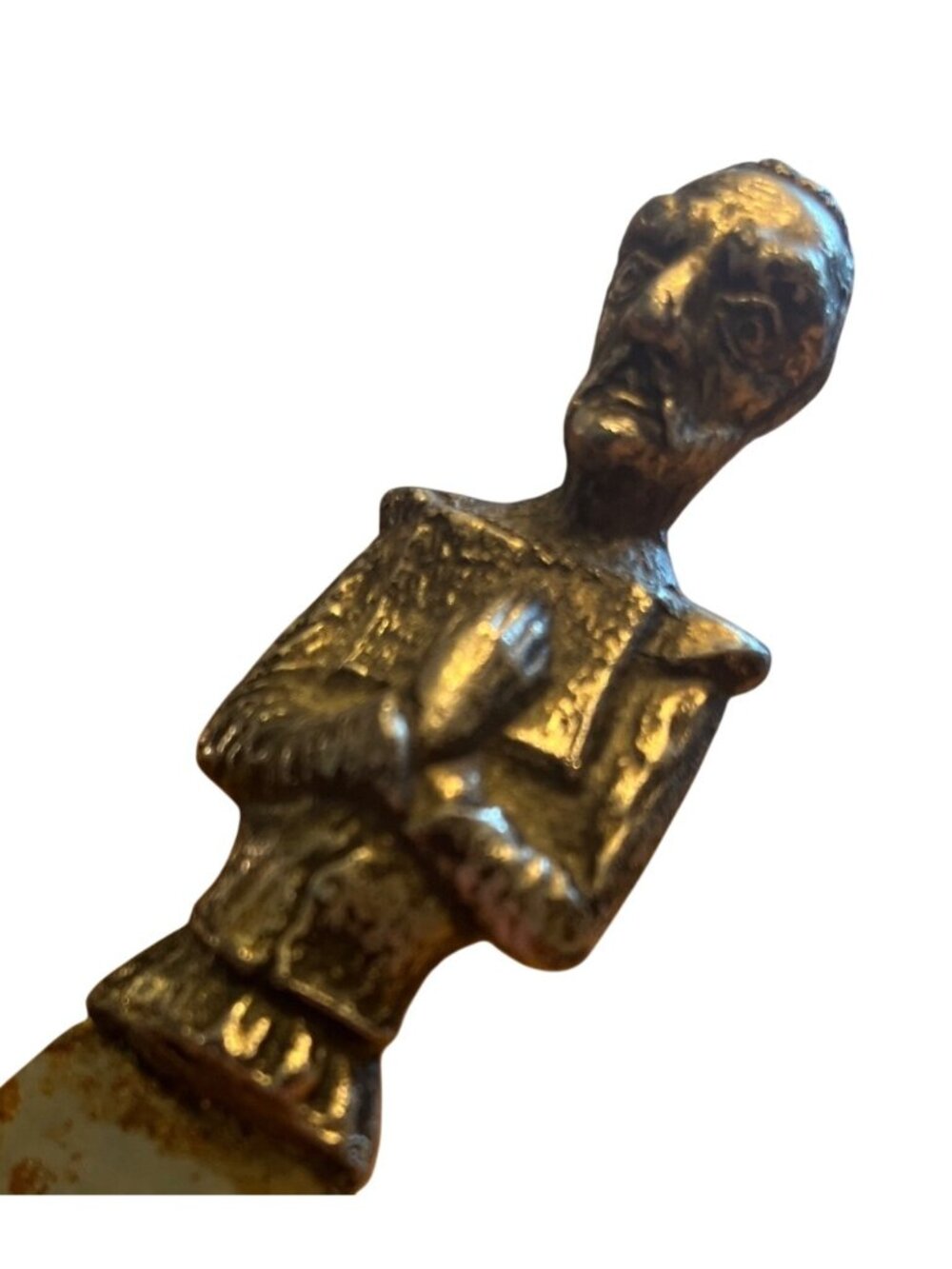 Vtg Guy Of Warwick Pewter Bottle Opener Collectible Barware England Figurine Han - Picture 3 of 5